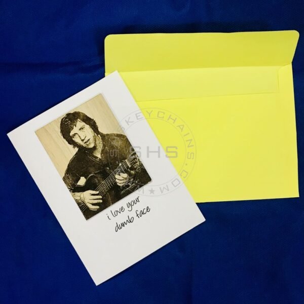 Greeting Card - Customizable Laser Engraved Picture