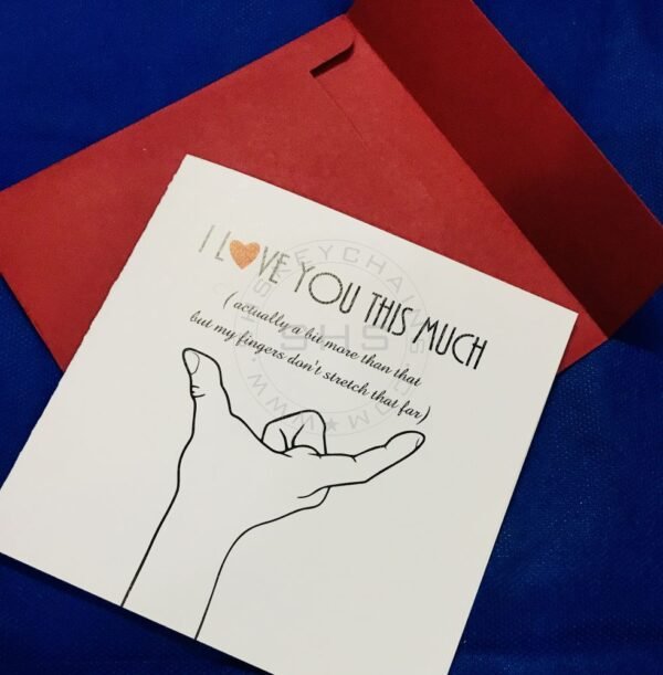 Greeting Card - I Love you this much - Image 3