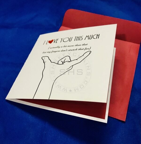 Greeting Card - I Love you this much - Image 2