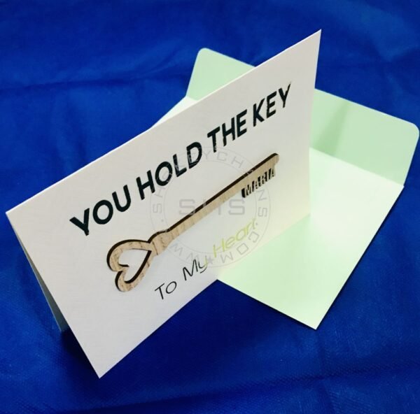 Greeting Card - You hold the Key to my Heart - Image 3