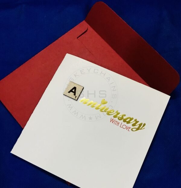 Greeting Card - Customizable Scrabble Theme Anniversary - Image 4