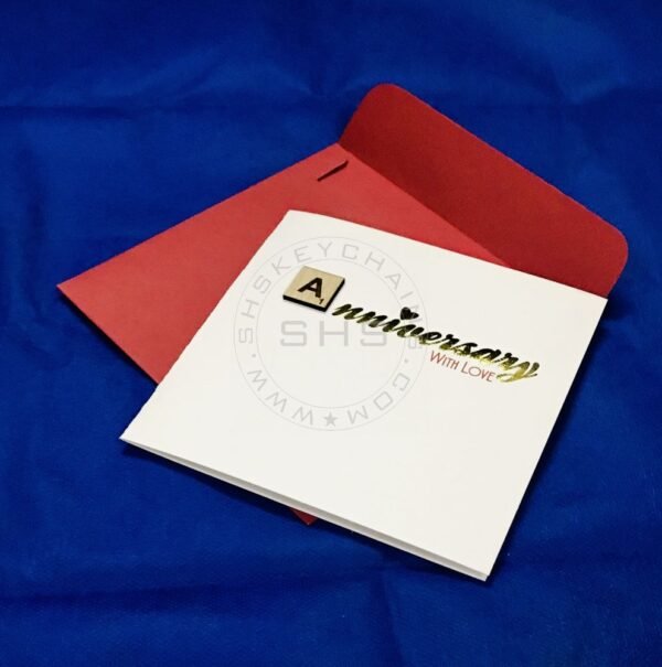 Greeting Card - Customizable Scrabble Theme Anniversary - Image 3