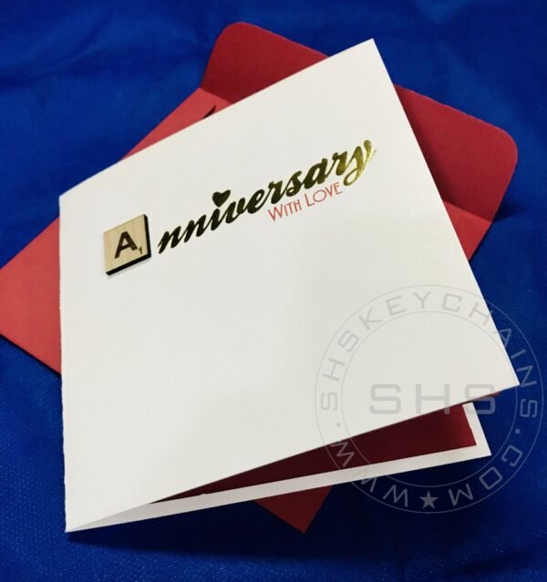 Greeting Card - Customizable Scrabble Theme Anniversary