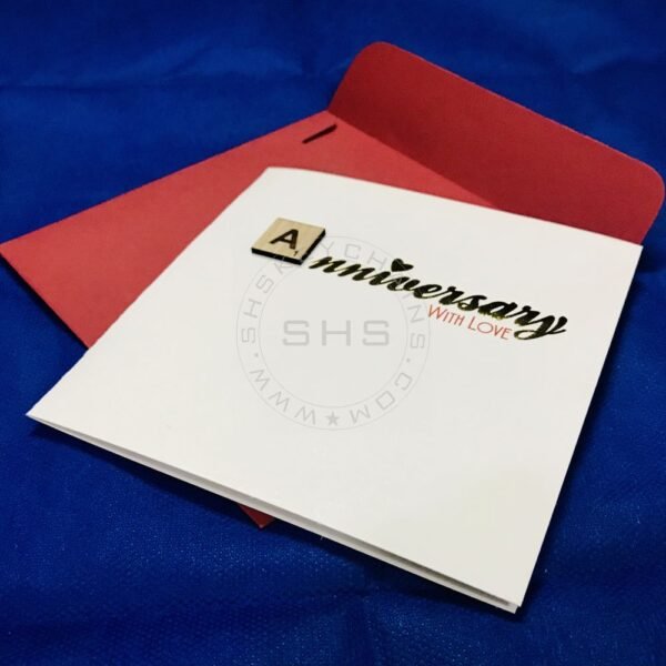 Greeting Card - Customizable Scrabble Theme Anniversary - Image 5