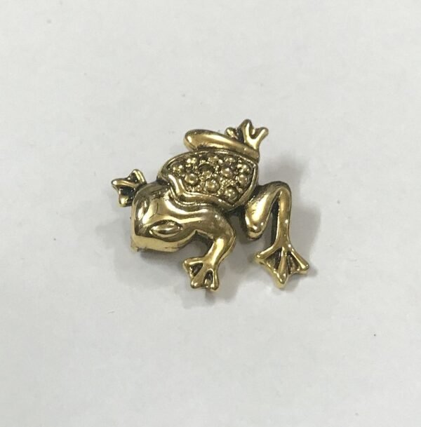 Little Happy Frog Brooch, Gold Plated