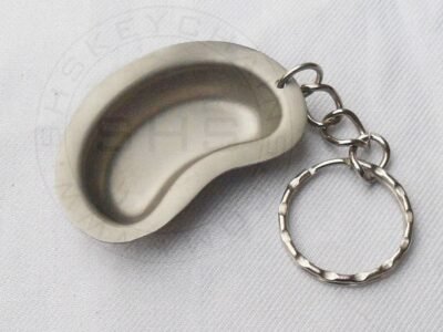 Keyring- Stainless Steel Miniature Kidney Dish
