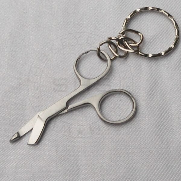 Keyring - Miniature Bandage Scissors Stainless Steel