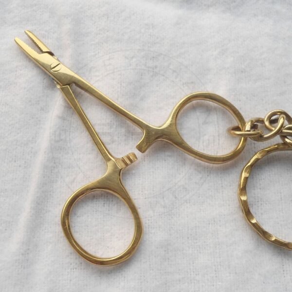 Keyring - Miniature Needle Gold Plated - Image 2
