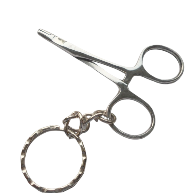Keyring - Miniature Needle Holder and Scissors