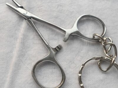 Keyring - Miniature Needle Holder Stainless Steel