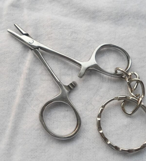 Keyring - Miniature Needle Holder Stainless Steel