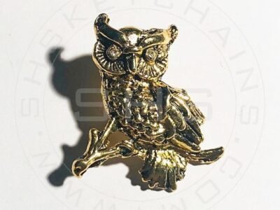 Brooch - Cute Antique Finish Owl