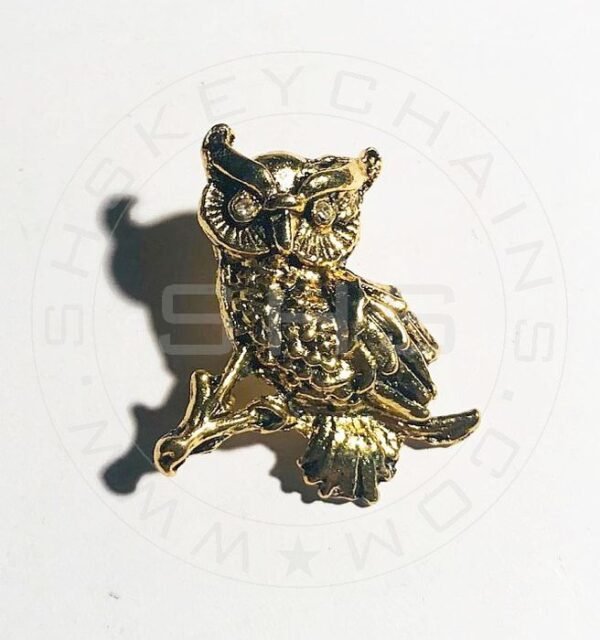 Brooch - Cute Antique Finish Owl