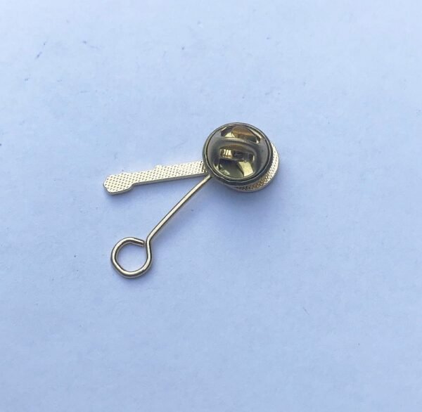 Cute Miniature Sitar Brooch Gold Finish - Image 2