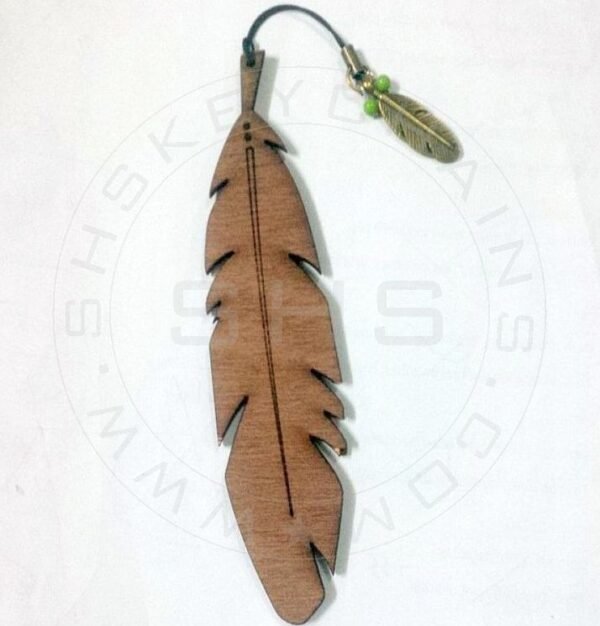 Bookmark - Wooden Feather Themed - Image 3