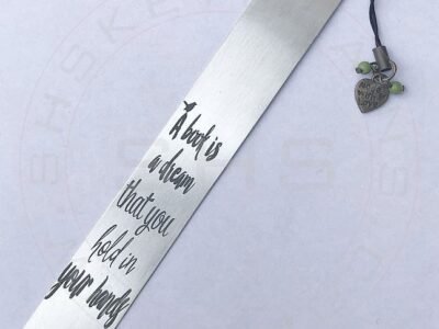 A book is a Dream, Bookmark - Stainless Steel