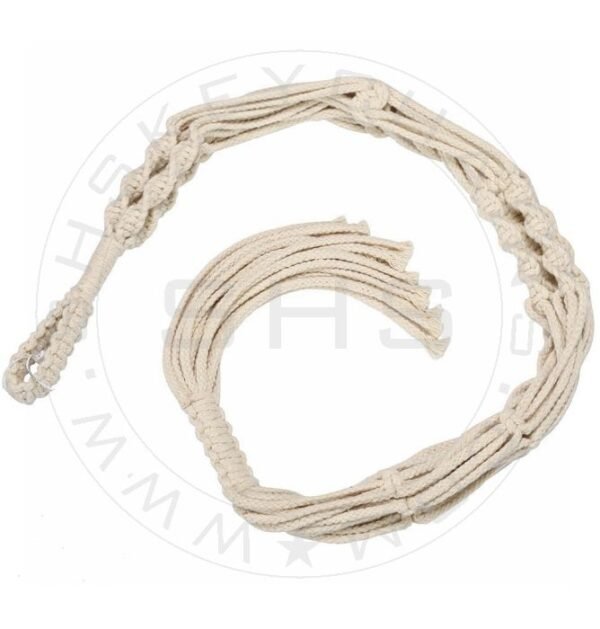White Cotton Macramé - Handmade Single Plant Holder - Image 2