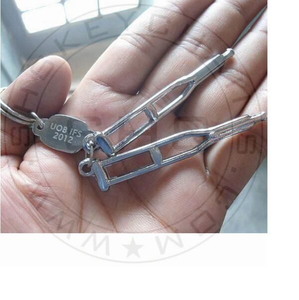 Keychain - Miniature Crutches (pair) - Image 2