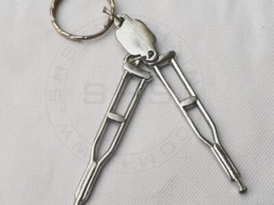Keychain - Miniature Crutches (pair)