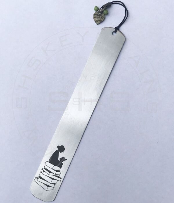 Stainless Steel Bookmark - Female Reader - Image 2