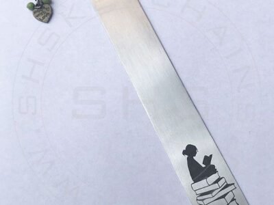 Stainless Steel Bookmark - Female Reader