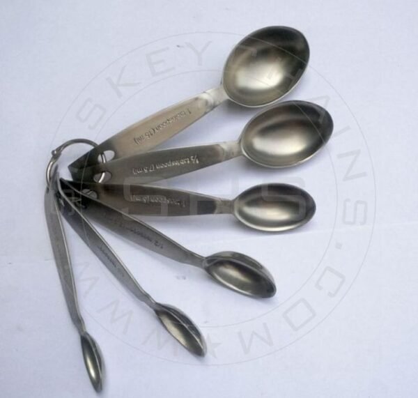 Spoons Set: Six Stainless Steel Measuring Spoons - Image 3