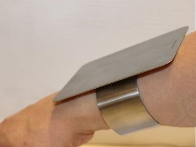 Stainless Steel Makeup Mixing Palette - Wrist Type