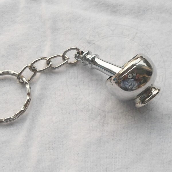 Keychain - Silver Plated Mortar Pestle - Image 3