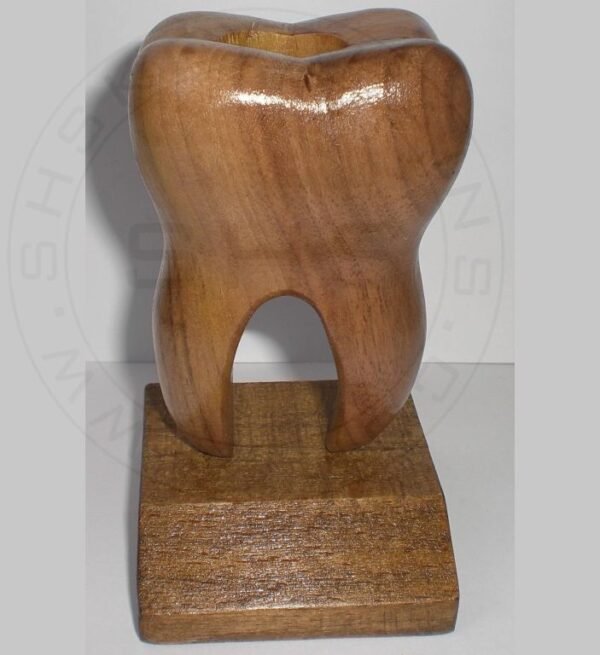 Handcrafted 3D Tooth Shaped Personalized Pen Holder - Image 3