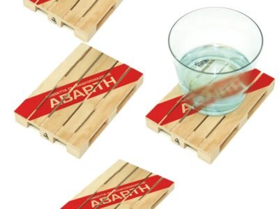 Custom Pallet Shape Coasters - Set of 4