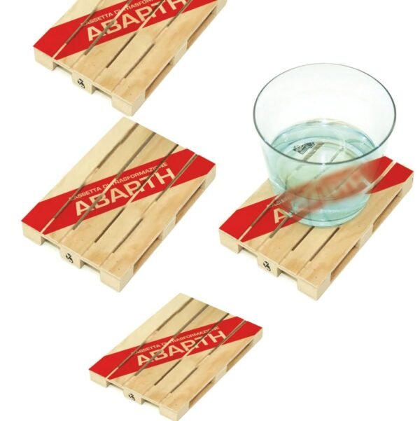 Custom Pallet Shape Coasters - Set of 4