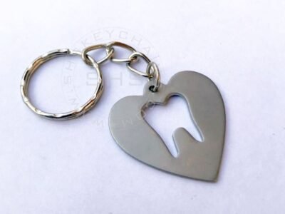 Heart Shaped Tooth Keychain for Dentists