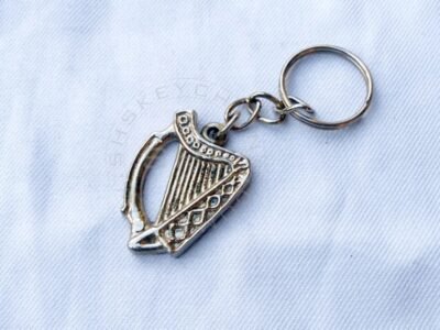 Irish Celtic Harp Shaped Keychain