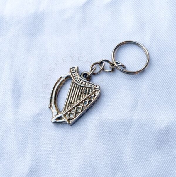 Irish Celtic Harp Shaped Keychain