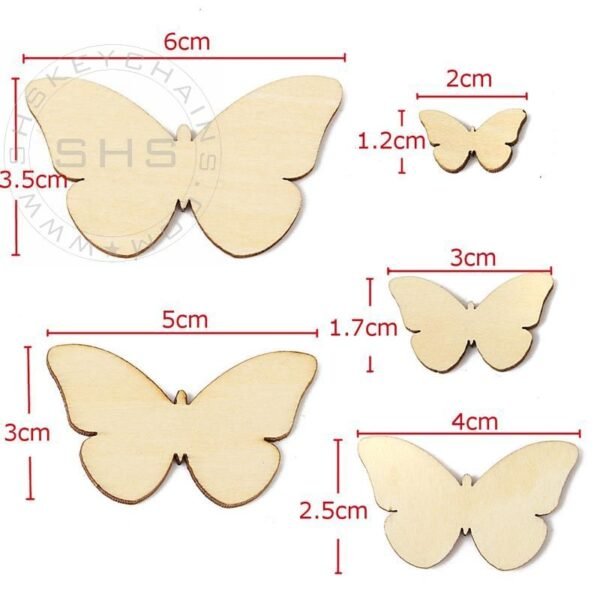 Laser Cut Butterflies-Assorted Sizes-Set of 5 - Image 4