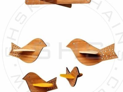 Laser Cut Wooden Birds Chimes for Kids