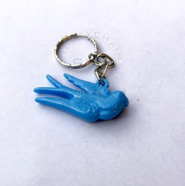 Cute Blue Bird Keychain - Image 3