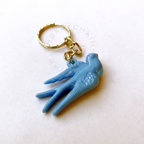 Cute Blue Bird Keychain - Image 4