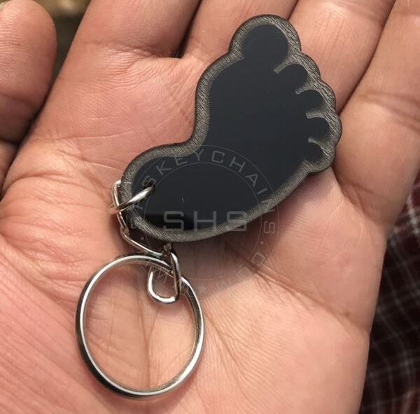 Foot Shaped Acrylic Keychain Pedicure Theme