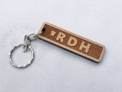 RDH Laser Engraved Wooden keyring