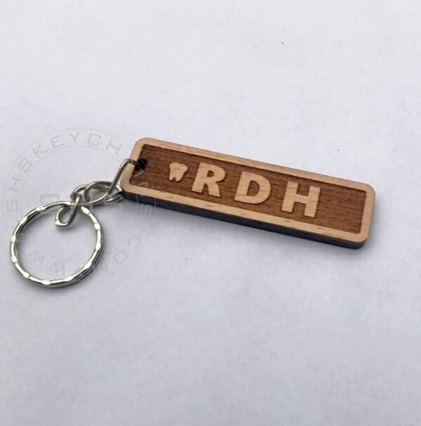 RDH Laser Engraved Wooden keyring - Image 3