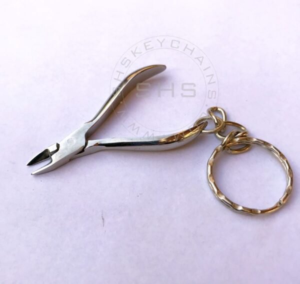 Miniature Nail Nipper Keychain - Stainless Steel - Image 2
