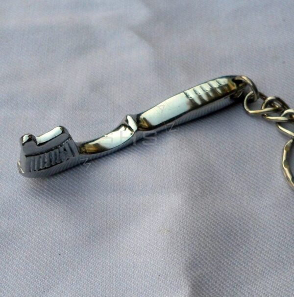 Toot brush keychain Silver Finish