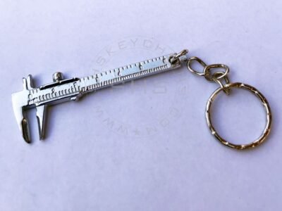 Miniature vernier calipers shaped keyring