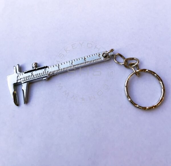Miniature vernier calipers shaped keyring