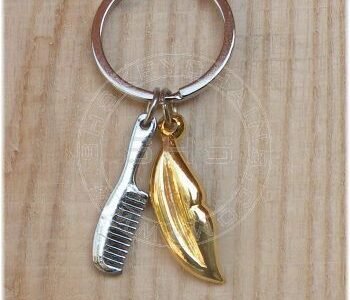 Lips and Comb Combo keychain for Beauticians