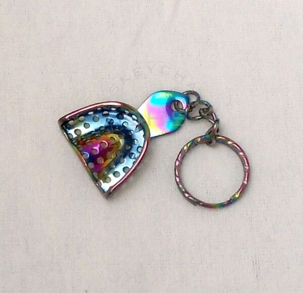Miniature Impression Tray Keychain Plasma Coated-SS