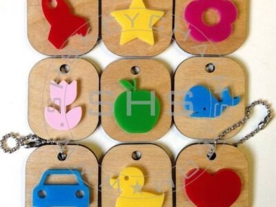 Set of 9 assorted Keyrings for Kids