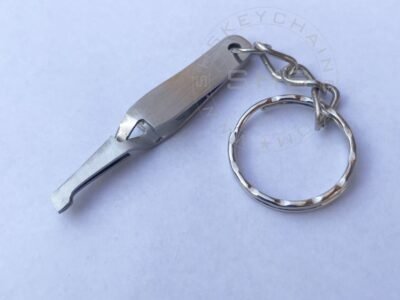 Miniature Stainless Steel Bracket Tweezers keychain