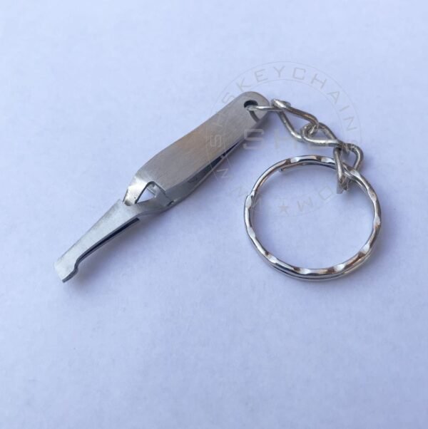 Miniature Stainless Steel Bracket Tweezers keychain